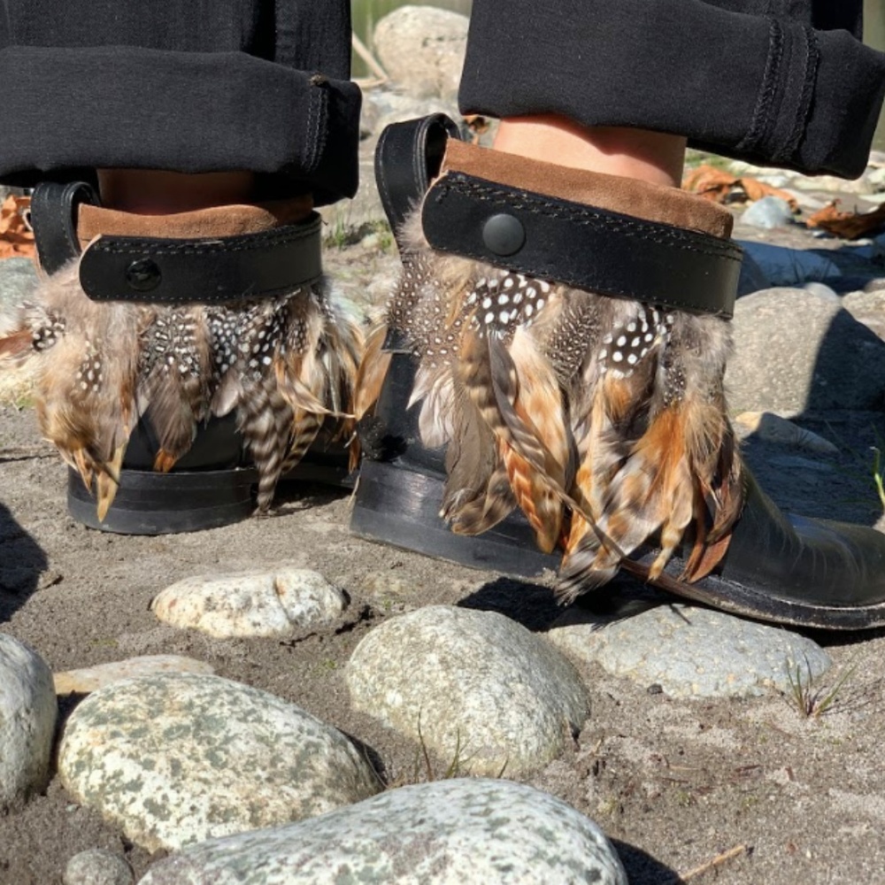Us 9, Boho Boots, upcycled boots, ankle boots